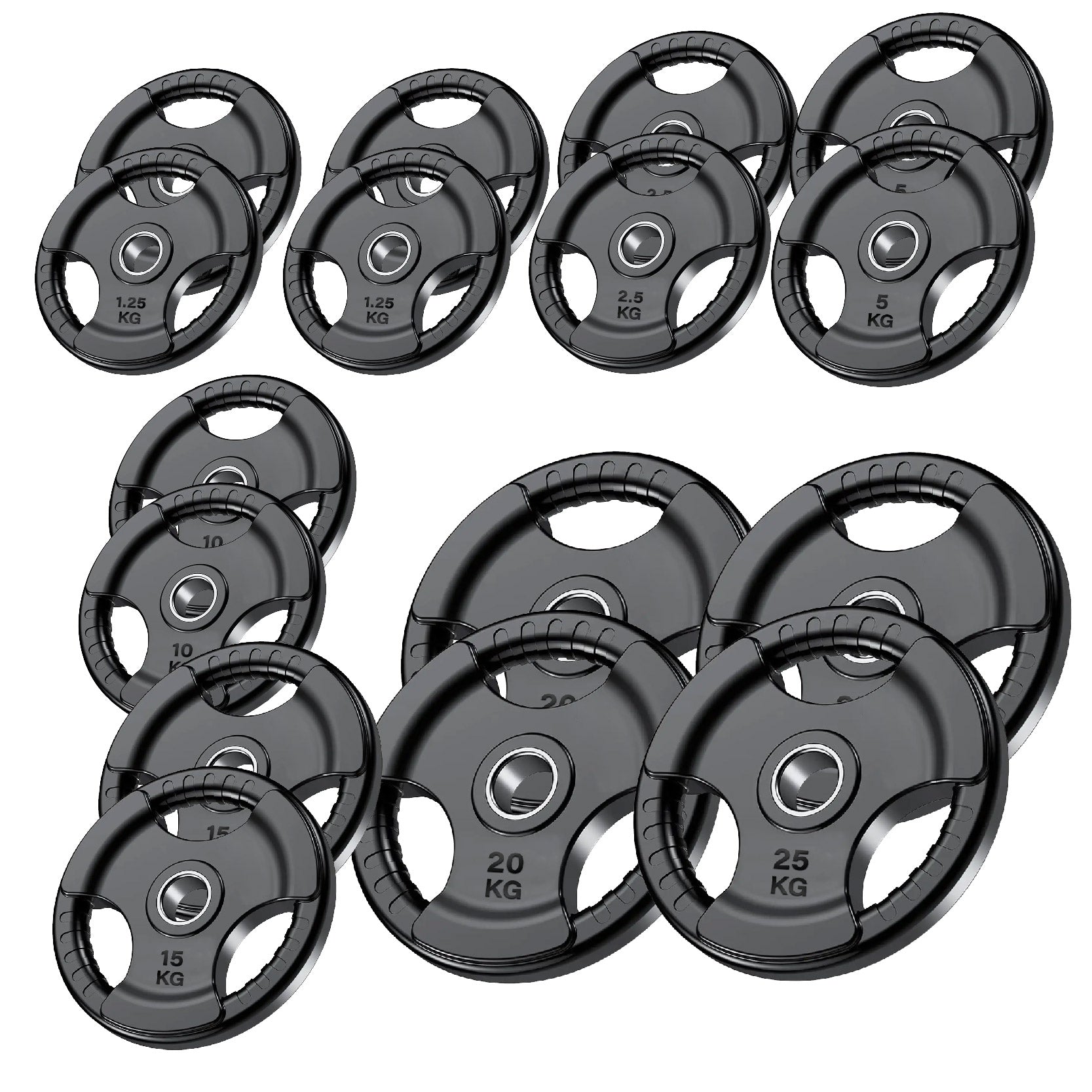 Tri Grip Cast Iron Weight Plates | 1.25kg to 25kg in UK