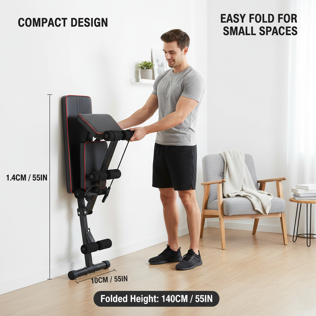 Foldable Adjustable Workout Bench | HomeGymDeals UK