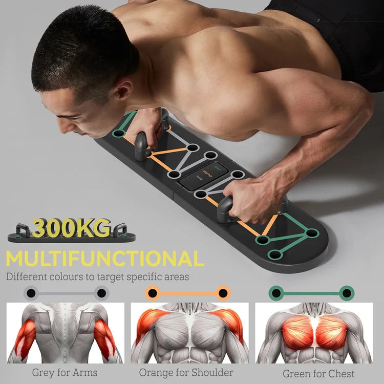 Foldable Push-Up Board – Multi-Functional Training System