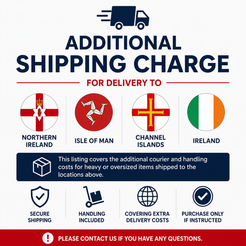 Additional Shipping Charge for Northern Ireland, Isle of Man, Channel Islands & Ireland