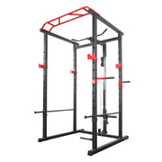 Power Cage with Cable Pulley – Home Gym Power Rack for Strength Training