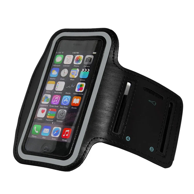 Breathable sports arm band for smartphone