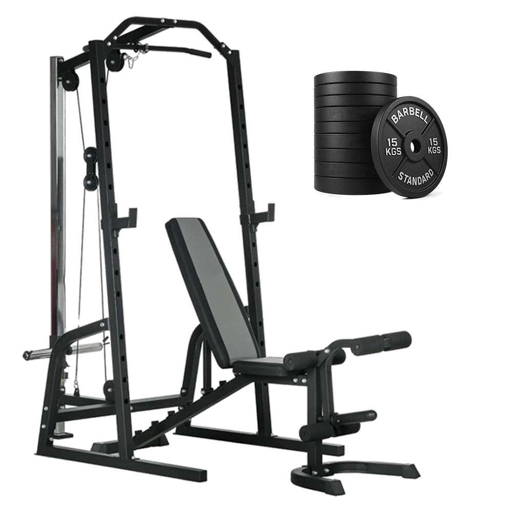 Smith Machine & Cable Pulley Home Gym | Weight Bench UK