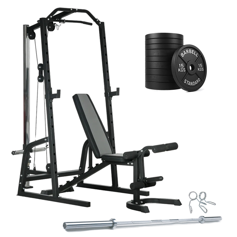 Smith Machine & Cable Pulley Home Gym | Weight Bench UK