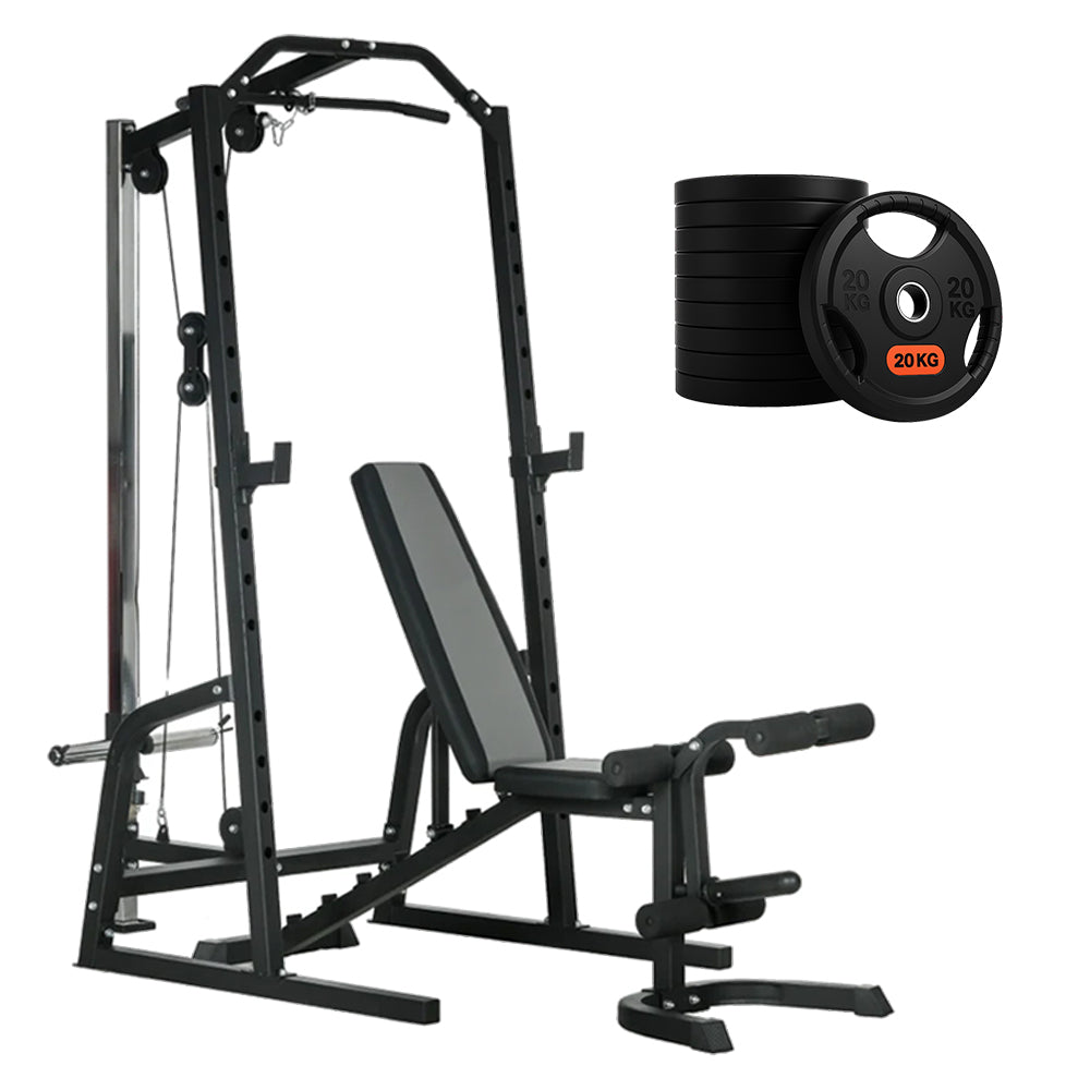 Smith Machine & Cable Pulley Home Gym | Weight Bench UK