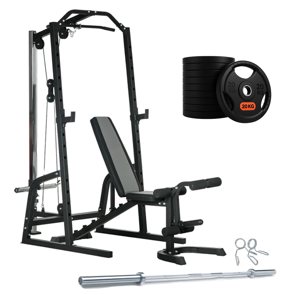 Smith Machine & Cable Pulley Home Gym | Weight Bench UK