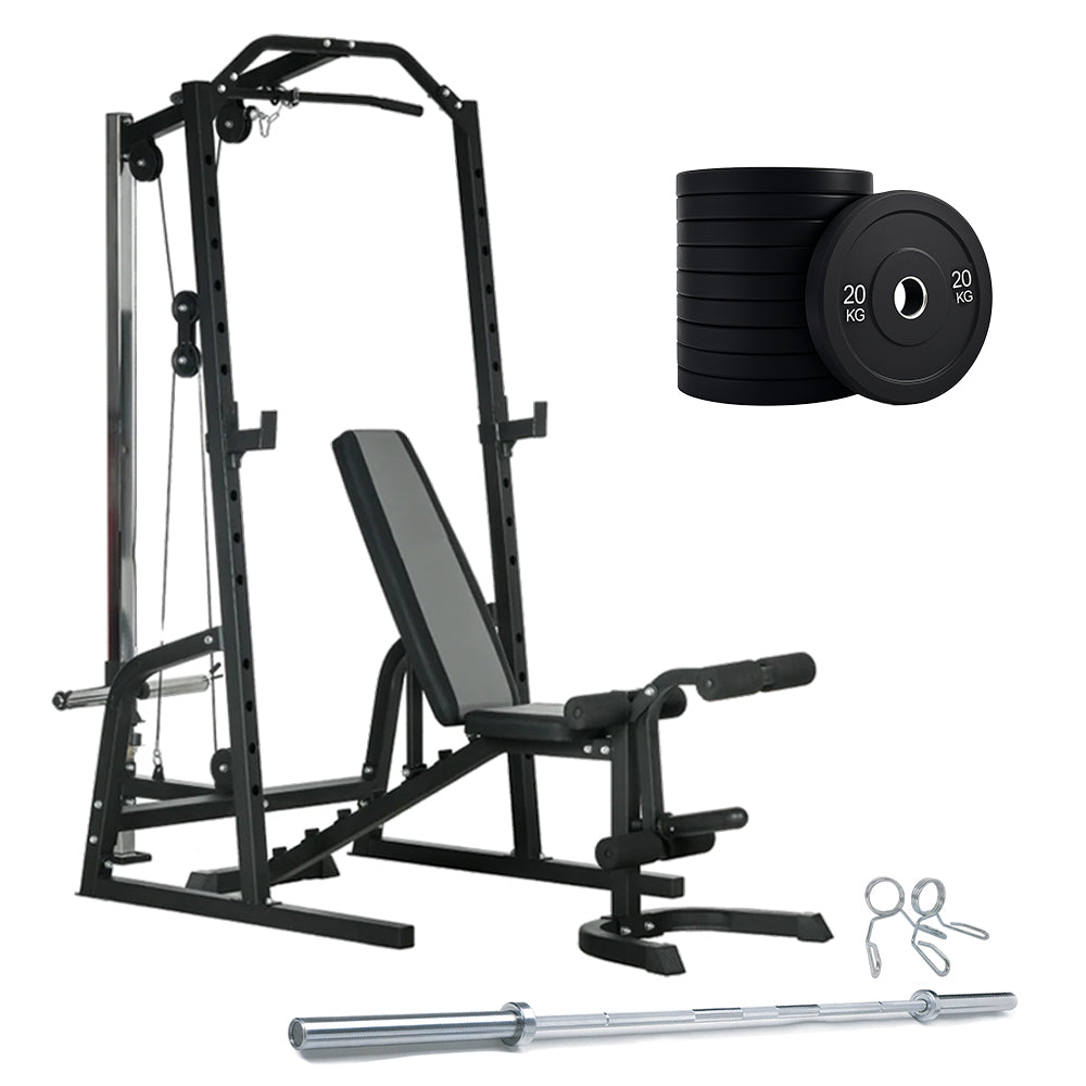 Smith Machine & Cable Pulley Home Gym | Weight Bench UK