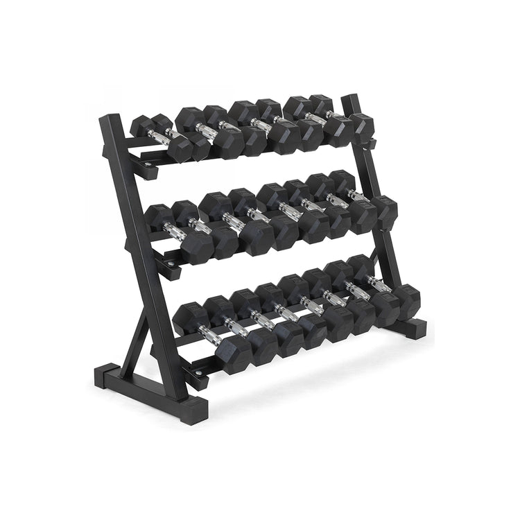 Hex Dumbbell Set with Rack ( 2.5kg to 60kg ) | in UK