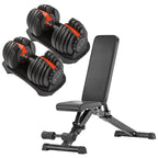 Adjustable Dumbbell Set 24kg (53lbs) | HomeGymDeals UK
