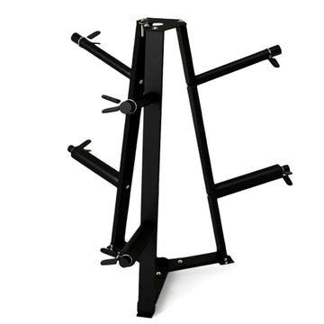 Weight Plate Storage Rack for home gym organization, heavy-duty design to store bumper plates safely and efficiently